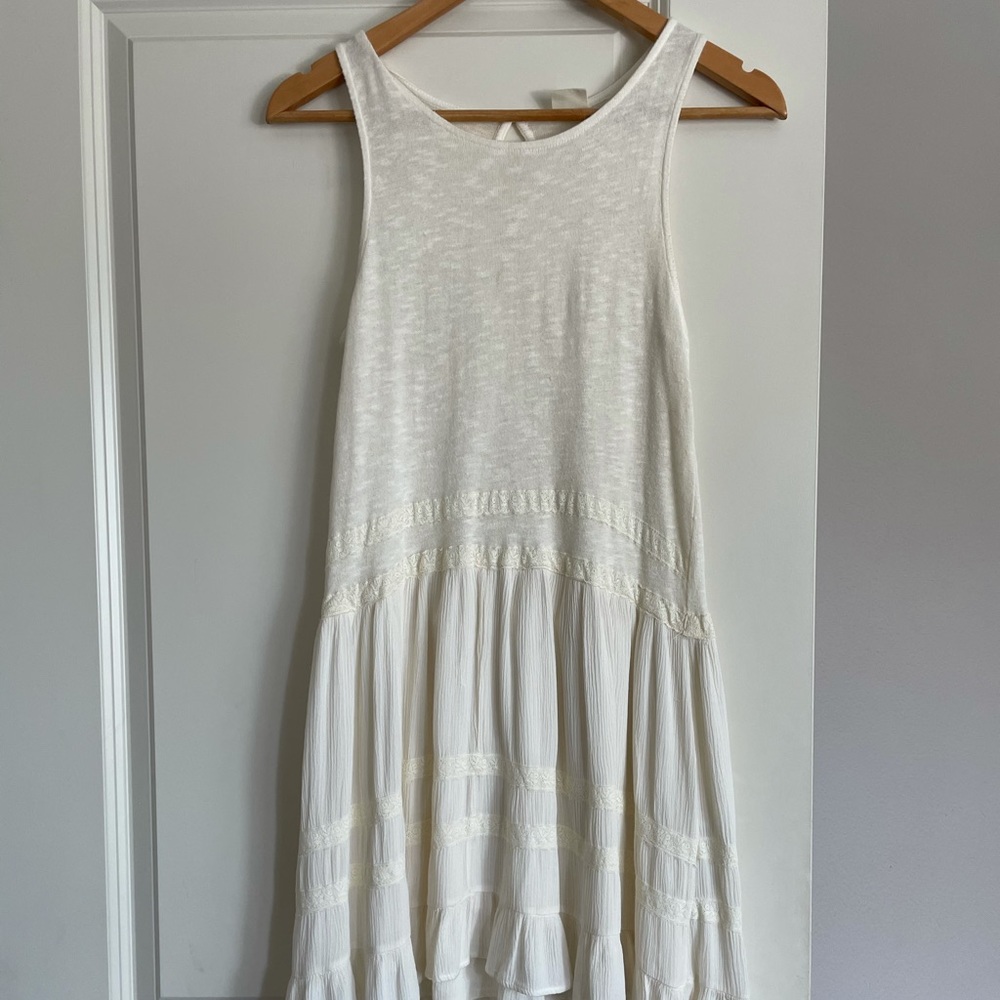 White mini dress
